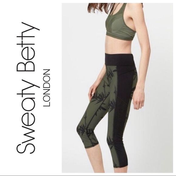 Sweaty Betty XS Zero Gravity Mesh Running Leggings - Picture 1 of 12